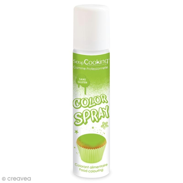 Spray colorant alimentaire ScrapCooking - vert - 75 ml - Photo n°1