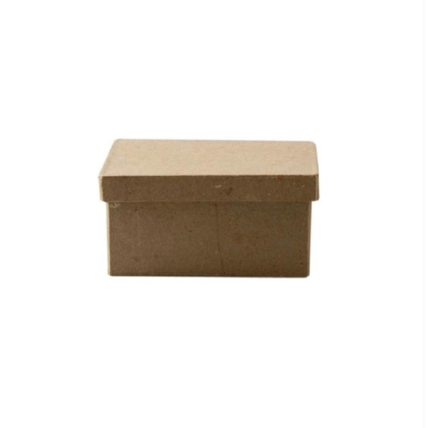 Boîte rectangulaire en papier mâché - Vaessen Creative - 10 x 9 x 5 cm - Photo n°1