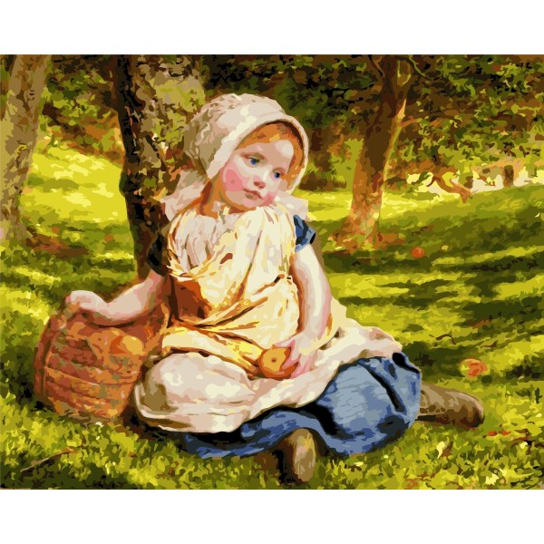 Kit Peinture par Numéros Wizardi Sweet Child 40x50 cm G010 - Photo n°1
