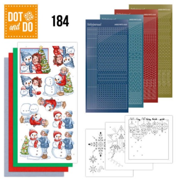 Dot and do 184 - kit Carte 3D - Bubbly girls à Noël - Photo n°1