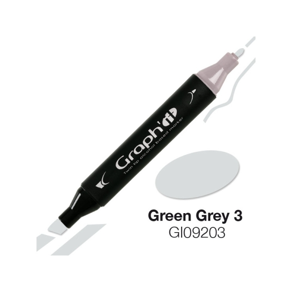 Graph'it marqueur à alcool 9203 - green grey 3 - Photo n°1