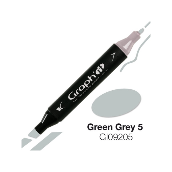 Graph'it marqueur à alcool 9205 - green grey 5 - Photo n°1