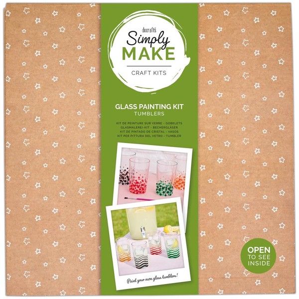 Kit Créatif Simply Make - Verres à décorer - 4 pcs - Photo n°1