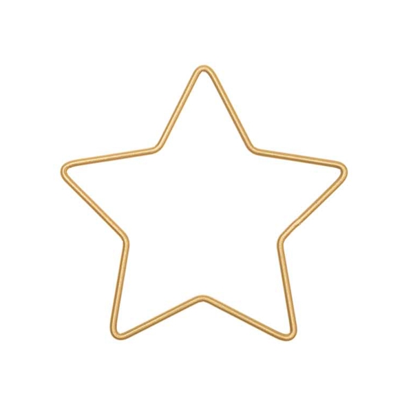 Forme en métal doré - Étoile - 11 x 10,5 cm - Photo n°1