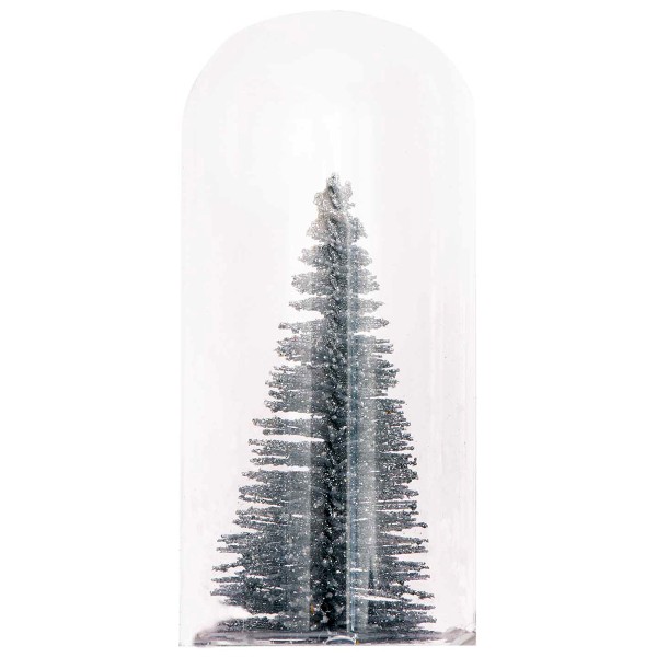 Mini cloche en verre décorative - Sapin - 10 x 4,7 cm - Photo n°1