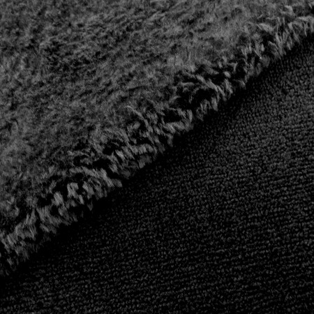 Tissu Doudou - Noir - Vendu par 10 cm