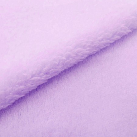 Tissu Doudou - Violet Parme - Vendu par 10 cm