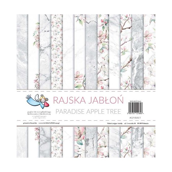 12 papiers scrapbooking 30 x 30 cm HEAVEN RAJSKA JABLON PARADISE APPLE TREE - Photo n°1