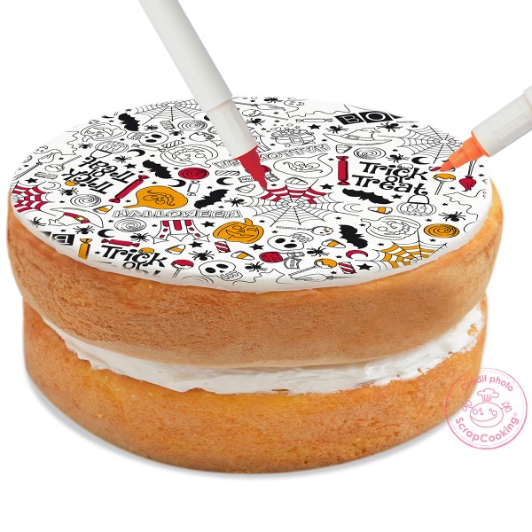 Rouleau pâte à sucre à colorier - Halloween - de 18 à 29,5 cm de diamètre - Photo n°2