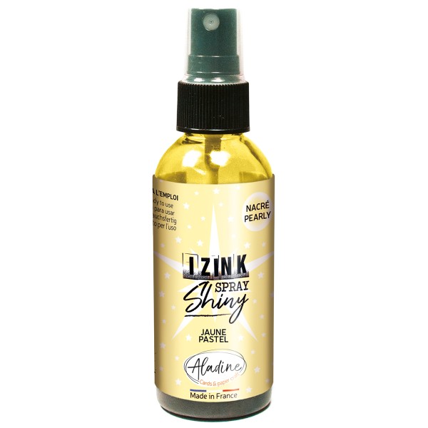 Encre en spray Izink Shiny - Jaune Pastel - 80 ml - Photo n°1