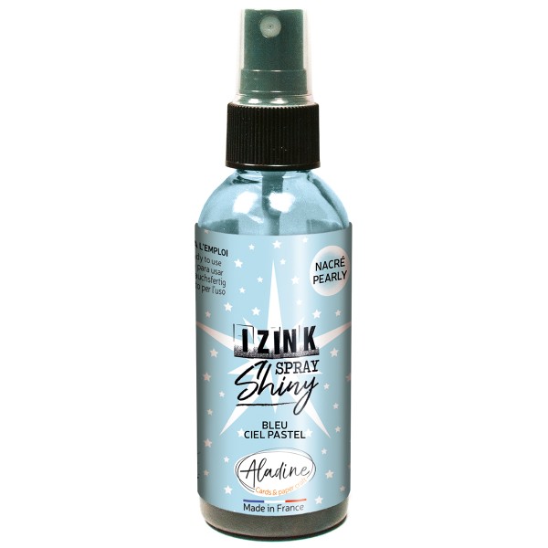 Encre en spray Izink Shiny - Bleu Ciel - 80 ml - Photo n°1