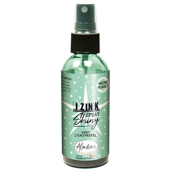 Encre en spray Izink Shiny - Vert d'Eau - 80 ml - Photo n°1