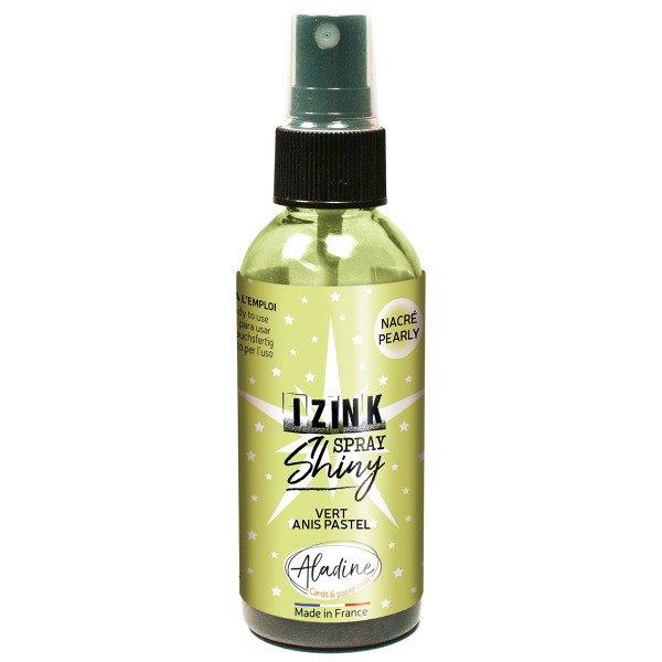 Encre en spray Izink Shiny - Vert Anis - 80 ml - Photo n°1