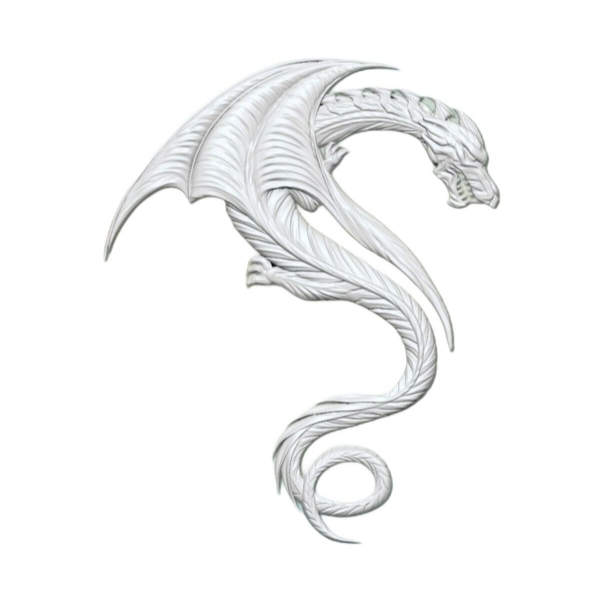 1pc Grand Dragon Magique des Animaux 3d en Silicone Uv Résine Époxy Moule d'Argile Scrapbooking Moul - Photo n°1