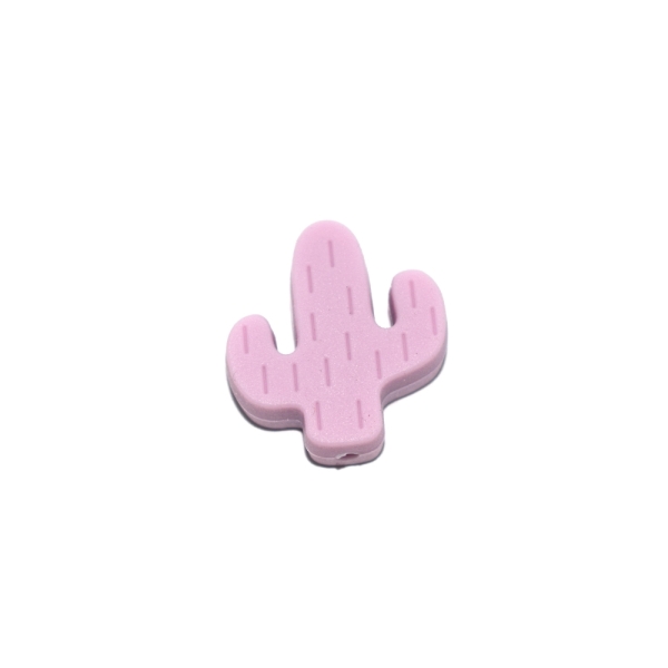 Cactus 22x24 mm silicone violet - Photo n°1