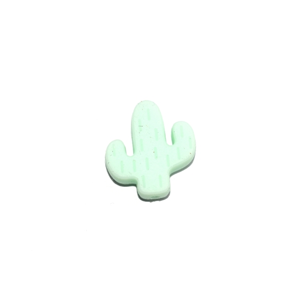 Cactus 22x24 mm silicone vert menthe - Photo n°1