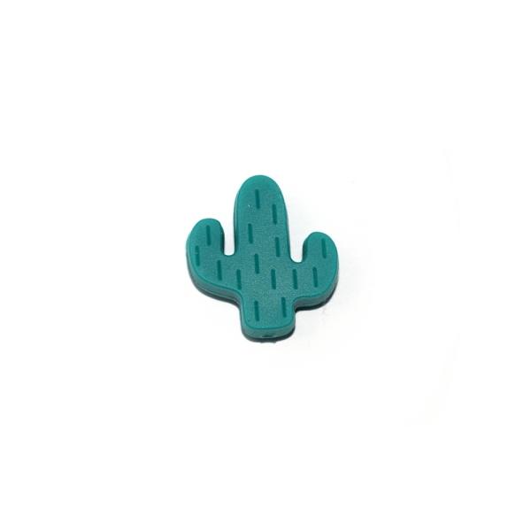 Cactus 22x24 mm silicone vert foncé - Photo n°1