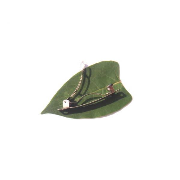 Mini barette à décorer 5 CM de longueur couleur platine - Photo n°2