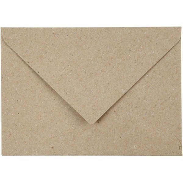 Enveloppes 11, Vide Enveloppes, Adresse Enveloppes,5x16cm 50pcs (120g / M2) Kraft, Rectangulaire, Ca - Photo n°1