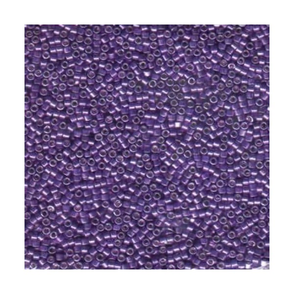 5g Galvanisé Violet Métallisé Delica 11/0 de Verre Japonaises Miyuki Perles de rocaille Db-430 Cylin - Photo n°1
