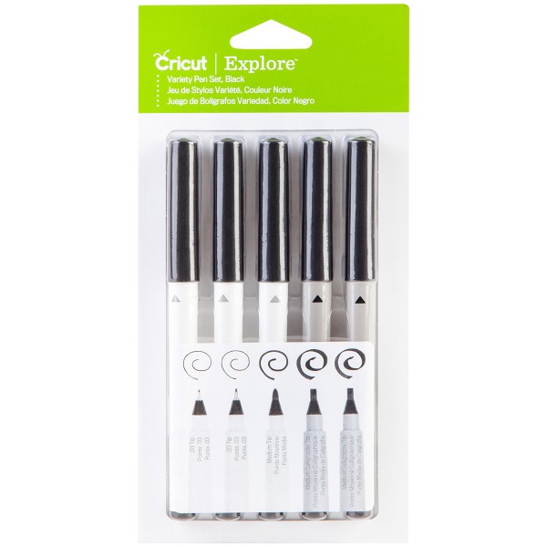 Assortiment de stylos Multi-Usages - Noir - Cricut Maker - 5 pcs - Photo n°1