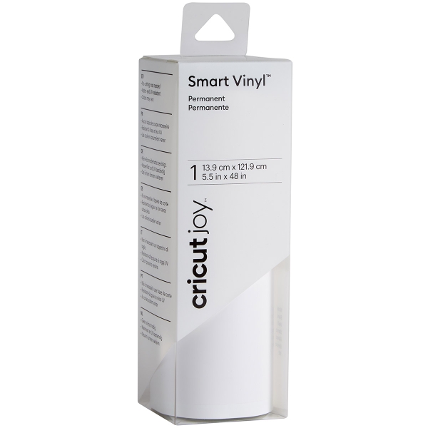 Vinyle Smart adhésif permanent brillant - Blanc - 13,9 x 121,9 cm - Photo n°1