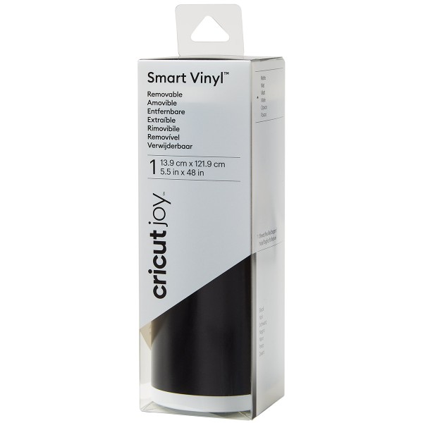 Vinyle Smart adhésif Amovible mat - Noir - 13,9 x 121,9 cm - Photo n°1