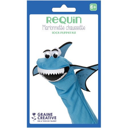 Kit Marionnette chaussette - Requin