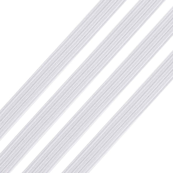 5M d' élastique blanc - polyester - 5mm - Photo n°1