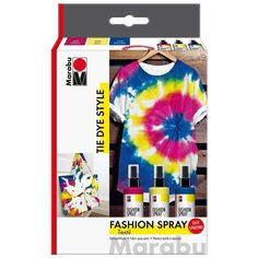 Kit peinture textile Fashion spray - Tie Dye - 3 x 100 ml