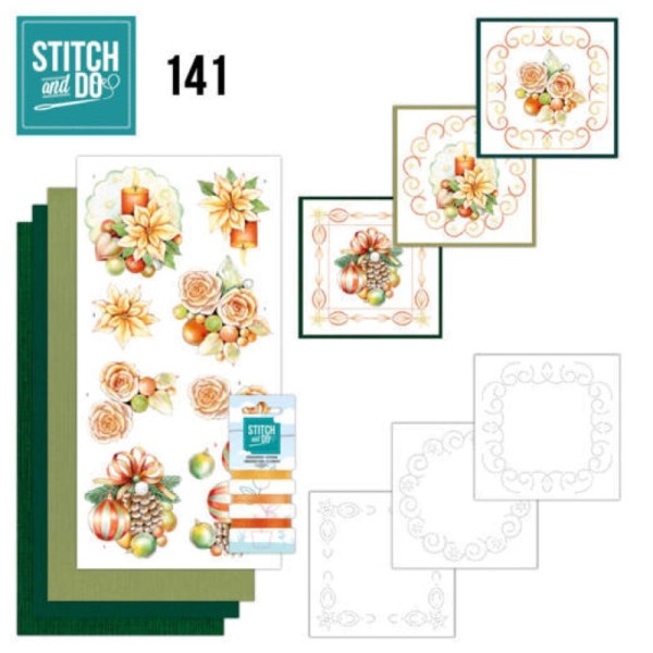 Stitch and do 141 - kit Carte 3D broderie - Boules de Noël - Photo n°1