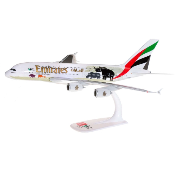 Airbus A380 - Emirates United for Wildlife - avion à emboiter 1/250 Herpa - Photo n°1