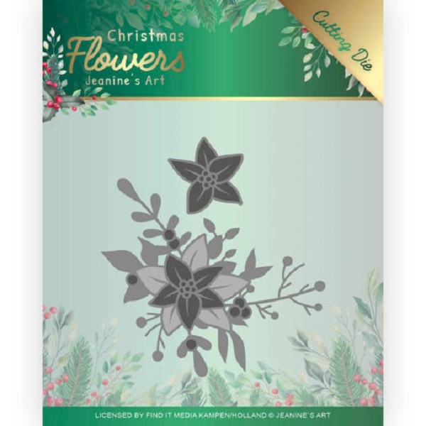 Matrice de découpe Jeanine's Art Christmas Flowers - Poinsettia Corner - Photo n°1