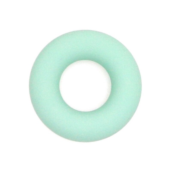 Anneau Dentition Silicone Donut 43mm Vert Tilleul , Creation Attache Tetine - Photo n°1