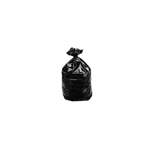 Sac poubelle renforcé 50L à déchet noir PEBD - carton de 20 rouleaux - Photo n°1