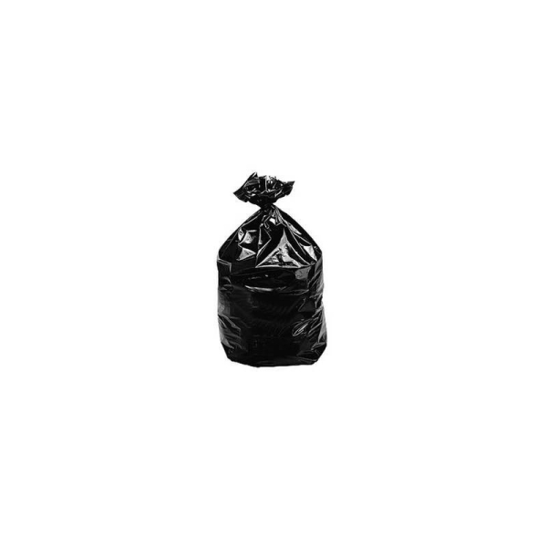 Sac poubelle 100L noir à déchet PEBD - carton de 10 rouleaux - Photo n°1
