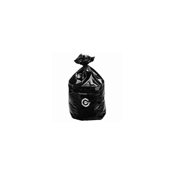 Sac poubelle 130L noir à déchet PEBD - carton de 5 rouleaux - Photo n°1