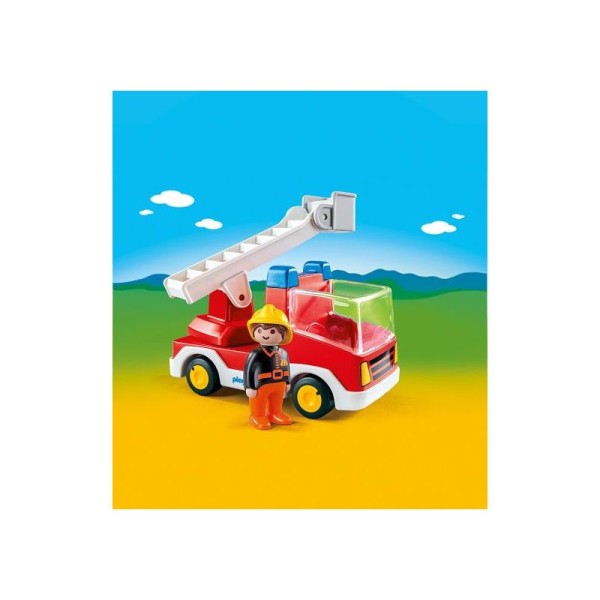 Camion de pompier avec échelle pivotante - Playmobil - Photo n°3