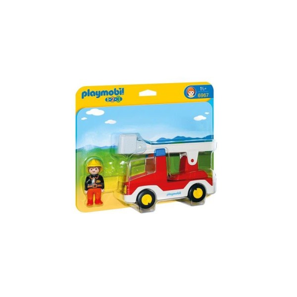 Camion de pompier avec échelle pivotante - Playmobil - Photo n°4