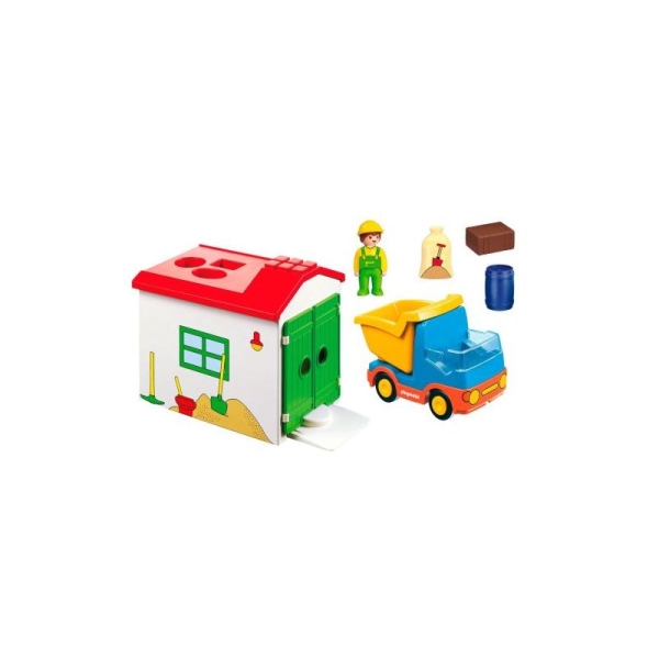 Ouvrier avec camion et garage - Playmobil - Photo n°3