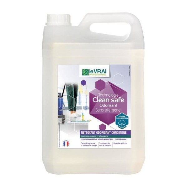 Le VRAI PROFESSIONNEL - Clean safe Odorisant Concentré - bidon de 5 L - Photo n°1