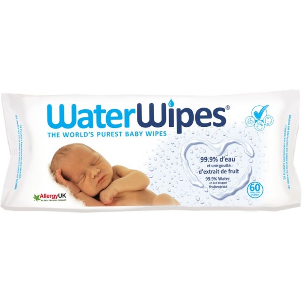 Lingettes water wipes 100% naturel x60 - Photo n°1
