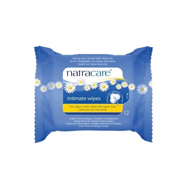 Lingettes féminine intimes wipes - Natracare - Photo n°1