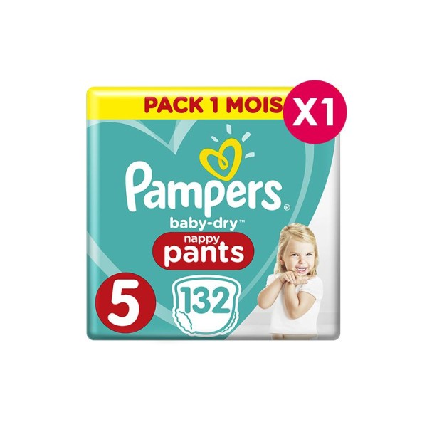 Culottes d'apprentissage Pampers Taille 5 - pack 1 mois - Photo n°1