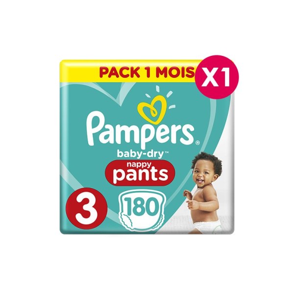 Culottes d'apprentissage Pampers Taille 3 - pack 1 mois - Photo n°1