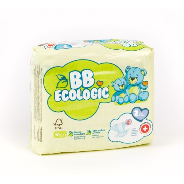 Taille 2 - 3/6kg Couches BB ECOLOGIC MINI - Photo n°1