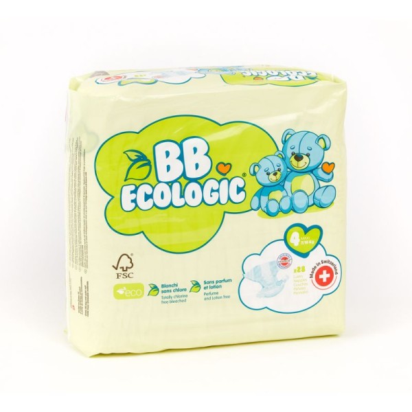 Taille 4 - 7/18kg Couches BB ECOLOGIC maxi - Photo n°1