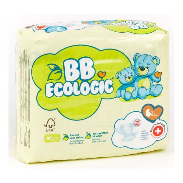 Taille 6 - 16kg+ Couches BB ECOLOGIC XL - Photo n°1