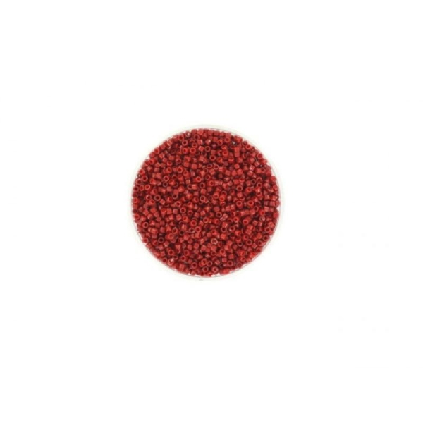 5 Grammes De Perles Miyuki Delica 11/0 Rouge Jujubier Opaque - Photo n°1