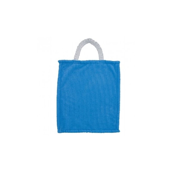 Bavoir serviette à collerette bleu 25X30cm - CEDOO - Photo n°1